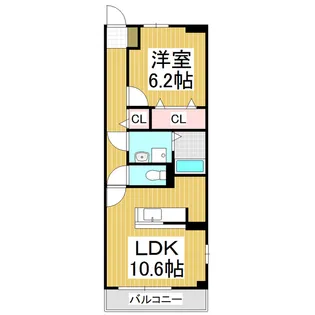 サニープレイス庄内【2階】の間取り