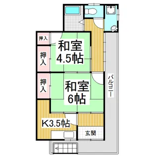 水上アパート【1号室】の間取り