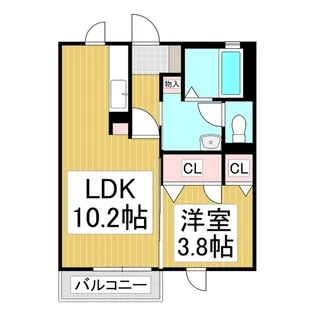 シトラスコート【202号室】の間取り