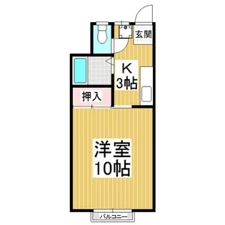 ドリームキャッチャー【206号室】の間取り