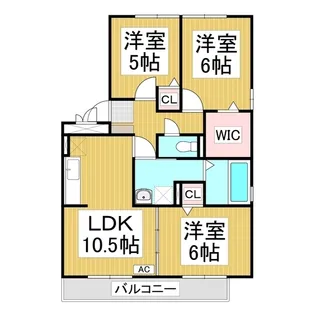 ピースフルme【1階】の間取り