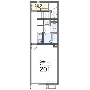 レオネクストオレンジヒルズ【205号室】の間取り