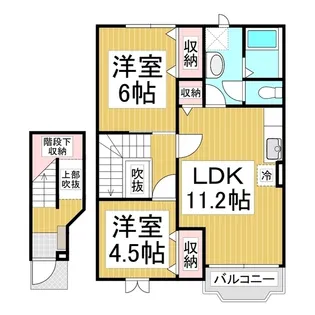 ソレアード【2階】の間取り