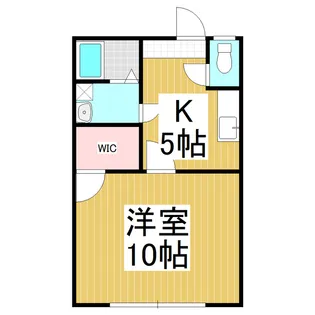 コーポ長沢【102号室】の間取り