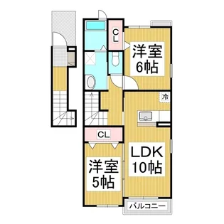 エスポワール【2階】の間取り