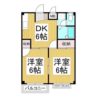 パティオ桜【2階】の間取り