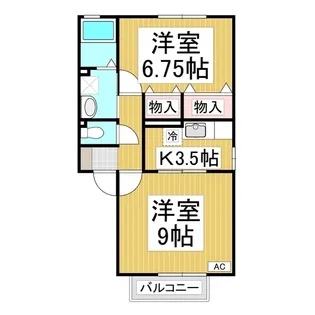 セジュールS・K【2階】の間取り