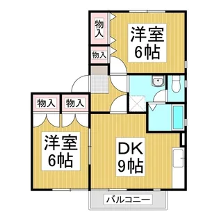 エバンスタウンコスモ A棟【1階】の間取り