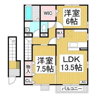 グランモアみなみ A【2階】の間取り