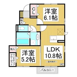 グレイス豊野 A棟【1階】の間取り