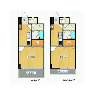 ユニバーサルシティ【C-7号室】の間取り