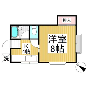 ハイツ望 A棟【201号室】の間取り