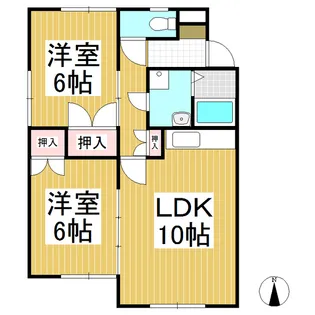 アビシオン森【102号室】の間取り