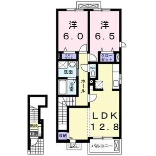 ライスヘッド【2階】の間取り