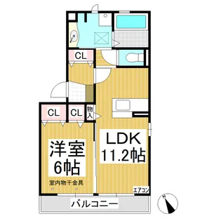 レグラス稲里 F【3階】の間取り