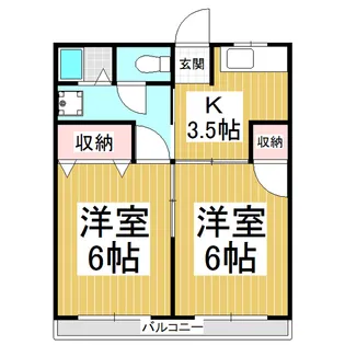 ロイヤル21【202号室】の間取り