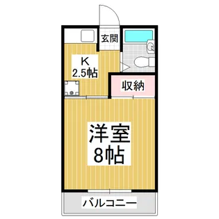 ロイヤル21【413号室】の間取り