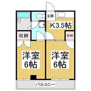 アルプス21【203号室】の間取り