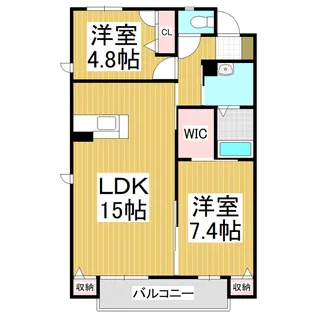 サウスウインド【1階】の間取り