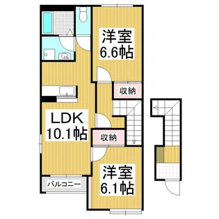 ビューテラスTakane【2階】の間取り