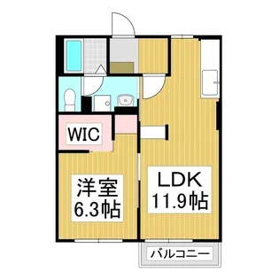 フレグランス ホープフル【1階】の間取り