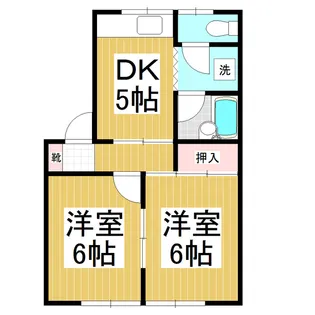 コーポクラタ【201号室】の間取り