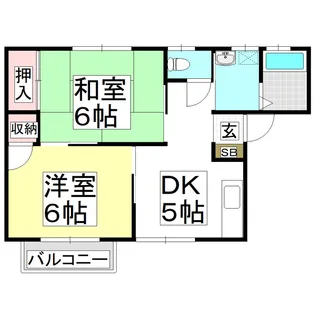 サンハイム中央A【201号室】の間取り