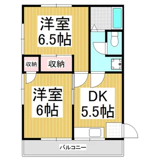 アパートパノラマ【202号室】の間取り