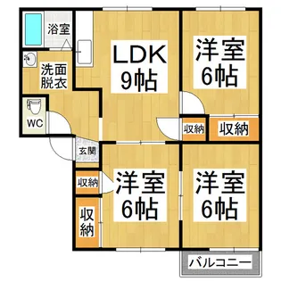 フレグランス樋口【B202号室】の間取り