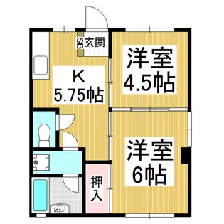 メルハイム【202号室】の間取り
