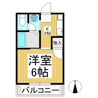 スイングN1【104号室】の間取り