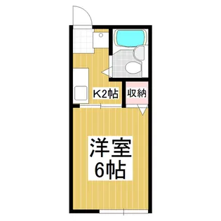 シティハイムユキコ【203号室】の間取り