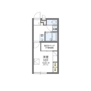 レオパレス神田町【205号室】の間取り
