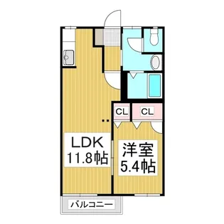 グリーンフォーレスト A棟【1階】の間取り