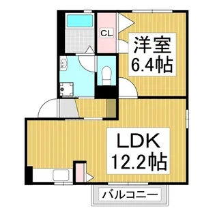 サンライズ伊那 C【101号室】の間取り