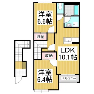 ビューテラス・ITO【205号室】の間取り