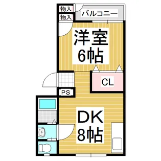 パールハイツA(本海野)【1階】の間取り