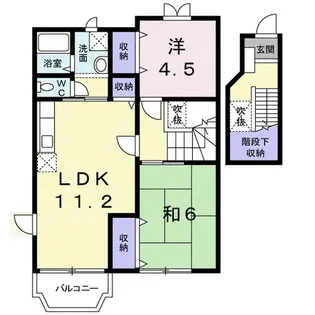 JUAR M-Ⅰ【2階】の間取り