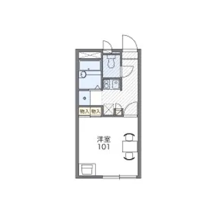 レオパレスムーラ【103号室】の間取り
