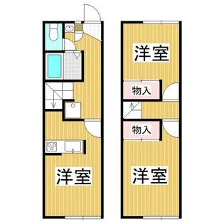 レオパレストゥロイメ【101号室】の間取り