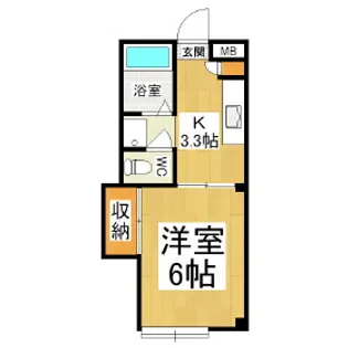 レジデンス山崎【200号室】の間取り