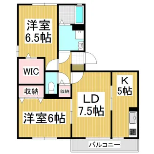 グランコート並柳B棟【2階】の間取り