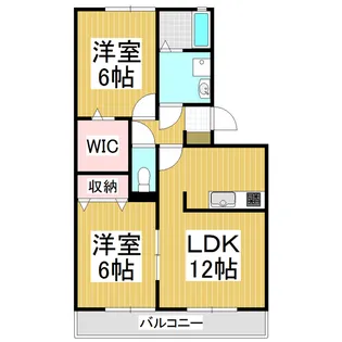 グランコート並柳A棟【2階】の間取り