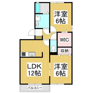 グランコート並柳A棟【101号室】の間取り