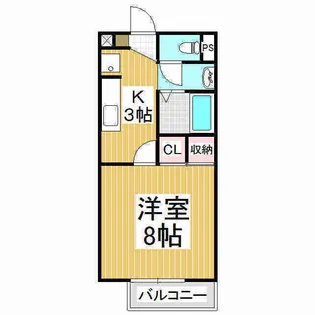 ヴィラ・ルミナリエA【102号室】の間取り