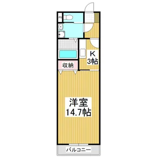 パークヒルズ黒田【303号室】の間取り
