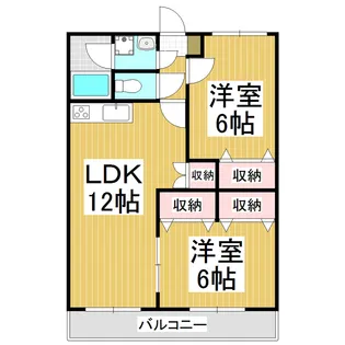 メゾン飯沼【103号室】の間取り