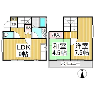 長野県長野市大字徳間【一戸建】の間取り