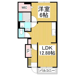 エリジオンあづみ野 D【1階】の間取り