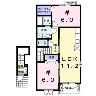 ル ラフィーネ【2階】の間取り